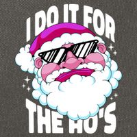 I DO It For The Ho's Funny Santa Claus Cotton Canvas Backpack