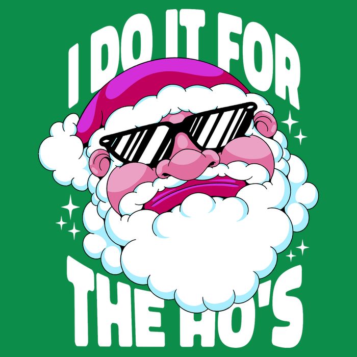 I DO It For The Ho's Funny Santa Claus Hoodie
