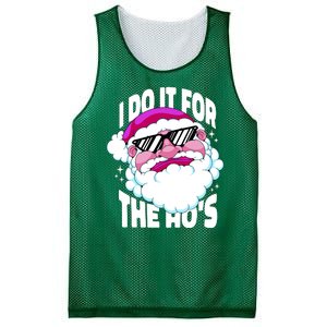 I DO It For The Ho's Funny Santa Claus Mesh Reversible Basketball Jersey Tank