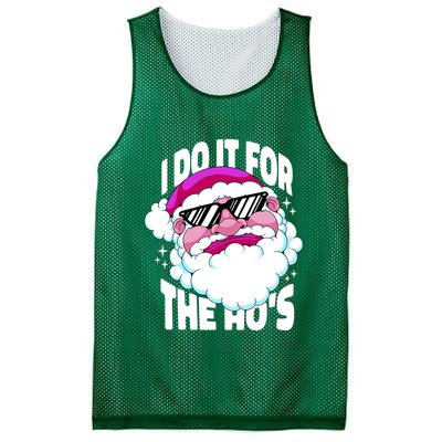 I DO It For The Ho's Funny Santa Claus Mesh Reversible Basketball Jersey Tank