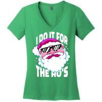 I DO It For The Ho's Funny Santa Claus Women's V-Neck T-Shirt