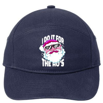 I DO It For The Ho's Funny Santa Claus 7-Panel Snapback Hat