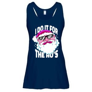 I DO It For The Ho's Funny Santa Claus Ladies Essential Flowy Tank