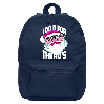 I DO It For The Ho's Funny Santa Claus 16 in Basic Backpack