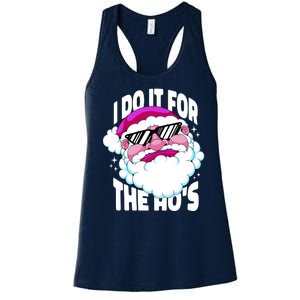 I DO It For The Ho's Funny Santa Claus Women's Racerback Tank