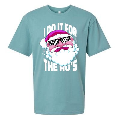 I DO It For The Ho's Funny Santa Claus Sueded Cloud Jersey T-Shirt