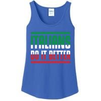 Italians Do It Better Great Gift Italian Flag Outfit Design Meaningful Gift Ladies Essential Tank