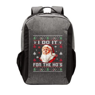 I Do It For The Hos Trump Christmas Santa Claus Ugly Sweater Vector Backpack