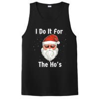 I Do It For The Hos Funny Inappropriate Christmas Santa PosiCharge Competitor Tank