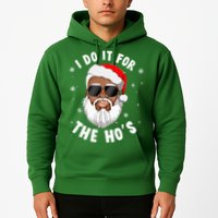 I Do It For The Hos Christmas African American Santa Black Hoodie