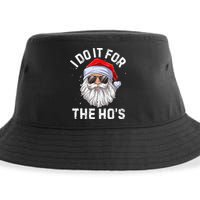 I Do It For The HoS Funny Inappropriate Christmas Short Sleeve Santa Sustainable Bucket Hat
