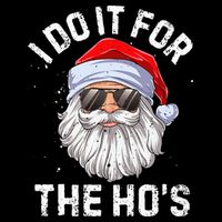I Do It For The HoS Funny Inappropriate Christmas Short Sleeve Santa 16 in Basic Backpack
