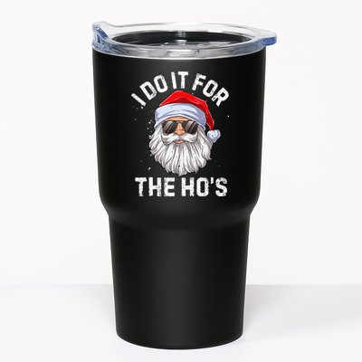 I Do It For The HoS Funny Inappropriate Christmas Short Sleeve Santa Tumbler