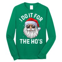 I Do It For The HoS Funny Inappropriate Christmas Short Sleeve Santa Long Sleeve Shirt