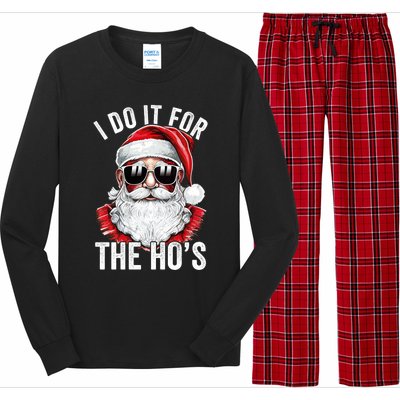 I Do It For The Santa Ugly Christmas Sweater Long Sleeve Pajama Set