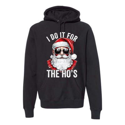 I Do It For The Santa Ugly Christmas Sweater Premium Hoodie