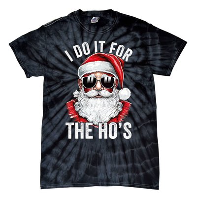 I Do It For The Santa Ugly Christmas Sweater Tie-Dye T-Shirt