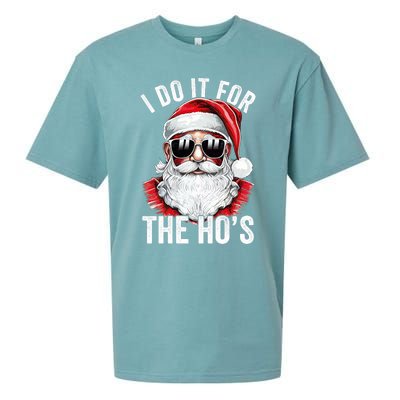 I Do It For The Santa Ugly Christmas Sweater Sueded Cloud Jersey T-Shirt