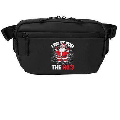 I Do It For The Hos Christmas Santa Lifting Dumbbells Crossbody Pack