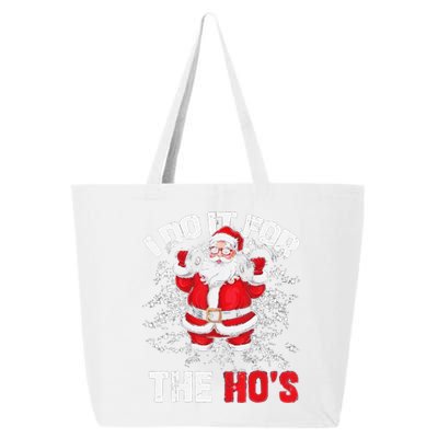 I Do It For The Hos Christmas Santa Lifting Dumbbells 25L Jumbo Tote