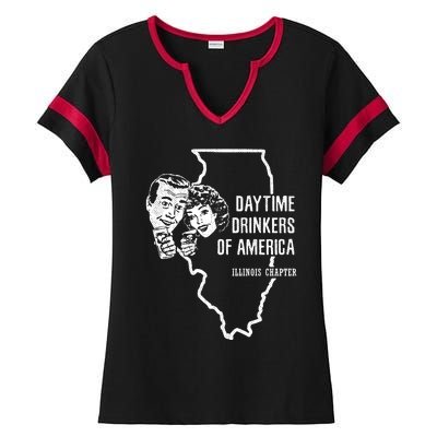 Illinois Day Ing Cute Gift Beer Wine Daytime Ers Ladies Halftime Notch Neck Tee