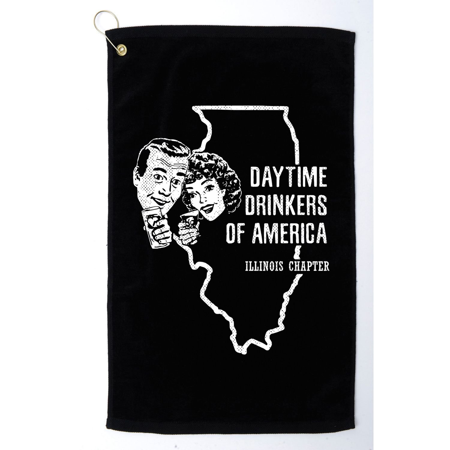Illinois Day Ing Cute Gift Beer Wine Daytime Ers Golf Towel