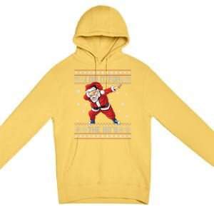 I Do It For The Hos Dabbing Santa Ugly Christmas Gift Premium Pullover Hoodie