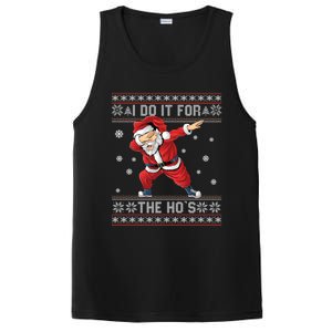 I Do It For The Hos Dabbing Santa Ugly Christmas Gift PosiCharge Competitor Tank