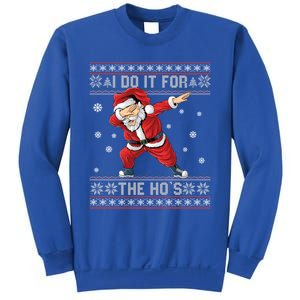 I Do It For The Hos Dabbing Santa Ugly Christmas Gift Sweatshirt