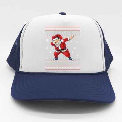 I Do It For The Hos Dabbing Santa Ugly Christmas Gift Trucker Hat