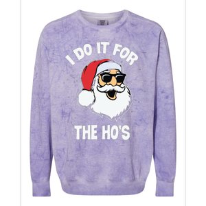 I Do It For The Hos Sweater Ugly Christmas Colorblast Crewneck Sweatshirt