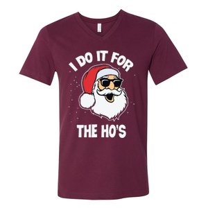 I Do It For The Hos Sweater Ugly Christmas V-Neck T-Shirt