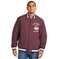 I Do It For The Hos Sweater Ugly Christmas Insulated Varsity Jacket