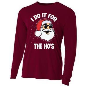 I Do It For The Hos Sweater Ugly Christmas Cooling Performance Long Sleeve Crew