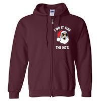 I Do It For The Hos Sweater Ugly Christmas Full Zip Hoodie