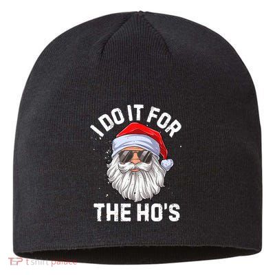 I Do It For The HoS Funny Inappropriate Christmas Sustainable Beanie