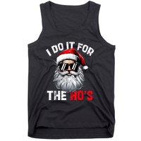 I Do It For The Hos Funny Inappropriate Christmas Santa Face Tank Top