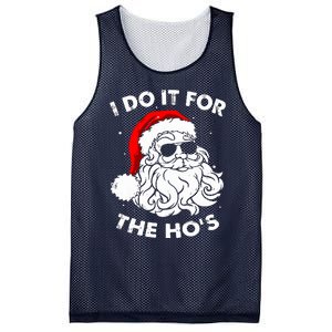 I Do It For The Hos Christmas Funny Mesh Reversible Basketball Jersey Tank