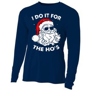 I Do It For The Hos Christmas Funny Cooling Performance Long Sleeve Crew