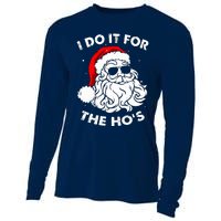 I Do It For The Hos Christmas Funny Cooling Performance Long Sleeve Crew