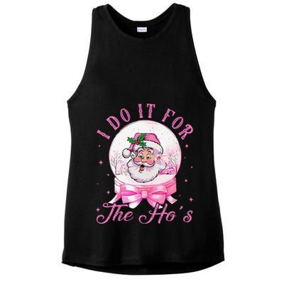 I Do It For The HoS Pin.K Santa For Family Retro Ladies PosiCharge Tri-Blend Wicking Tank