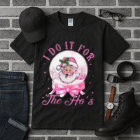 I Do It For The HoS Pin.K Santa For Family Retro Tall T-Shirt