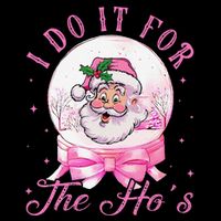 I Do It For The HoS Pin.K Santa For Family Retro Sustainable Bucket Hat