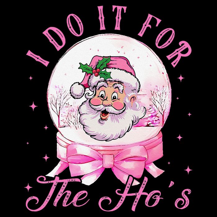 I Do It For The HoS Pin.K Santa For Family Retro Sustainable Bucket Hat