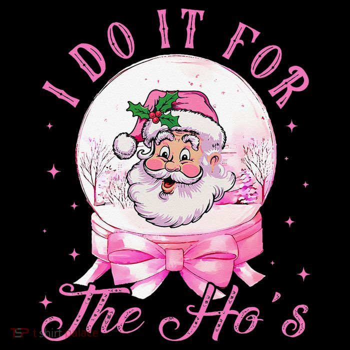 I Do It For The HoS Pin.K Santa For Family Retro 7-Panel Snapback Hat