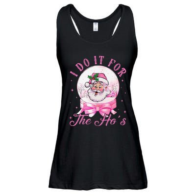 I Do It For The HoS Pin.K Santa For Family Retro Ladies Essential Flowy Tank