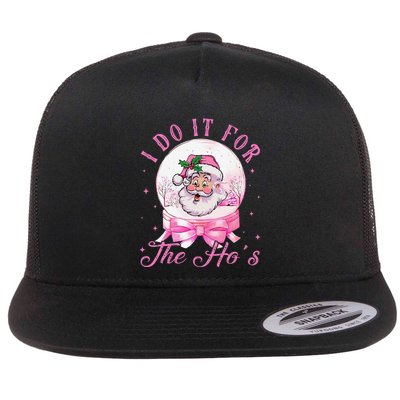 I Do It For The HoS Pin.K Santa For Family Retro Flatbill Hat