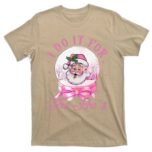 I Do It For The HoS Pin.K Santa For Family Retro T-Shirt