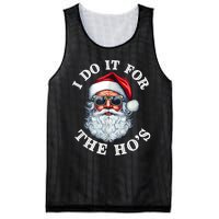 I Do It For The Hos Funny Inappropriate Christmas Santa Face Mesh Reversible Basketball Jersey Tank