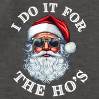 I Do It For The Hos Funny Inappropriate Christmas Santa Face Vector Backpack